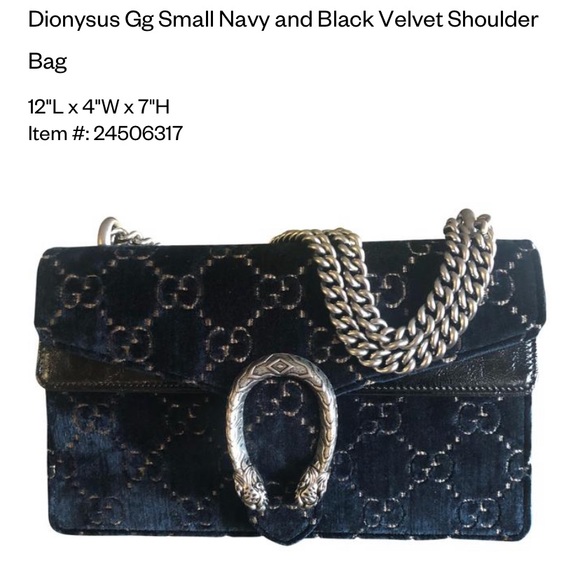 gucci dionysus blue velvet